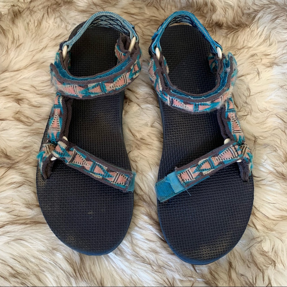 Teva original universal pink and blue sandal